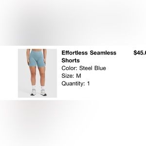 Steel Blue Oner Active Effortless shorts